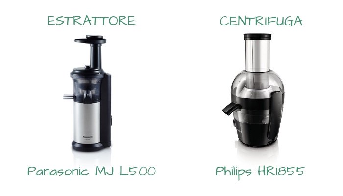 estrattore panasonic mj l500 o centrifuga philips hr1855